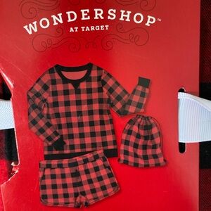 Wondershop Red Buffalo Plaid Pajama Set